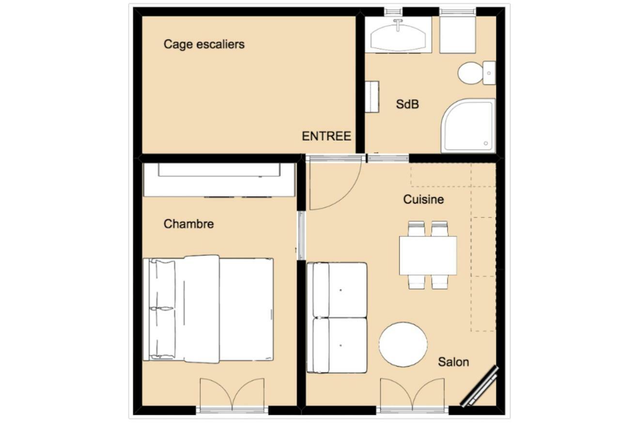 Les Meubles De Luchon - La Perle Bleue - Centre Luchon, Beau T2, 2 A 4 Personnes, Wifi Apartment Bagneres-de-Luchon ภายนอก รูปภาพ